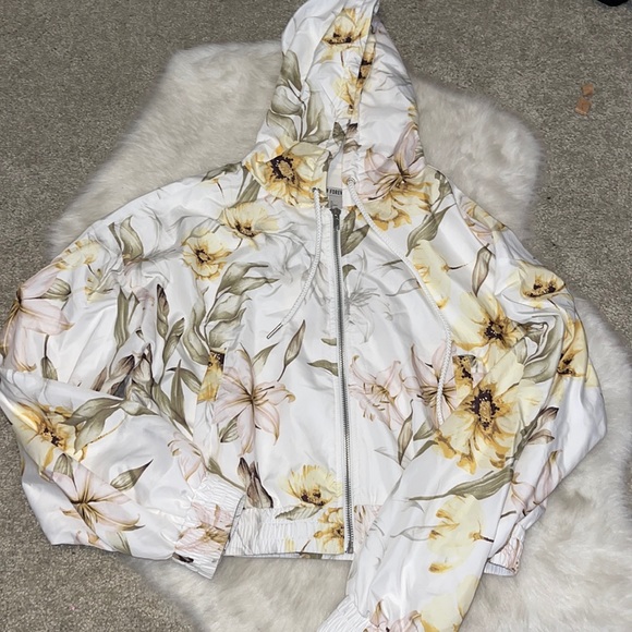 Forever 21 Jackets & Blazers - Floral Hooded Jacket